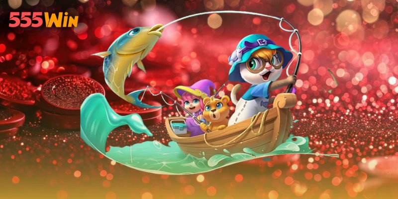 Sảnh bắn cá 555WIN với giao diện bắt mắt